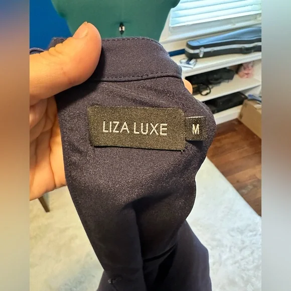 ModCloth Liza Luxe Sleeveless Blue Embroidered Floral Dress, Size M - Picture 4 of 4